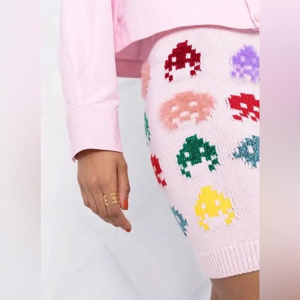 STELLA McCARTNEY NWOT “GAME ON” SWEATER MINISKIRT—SIZE 40 (US 4–6) RARE - Picture 2 of 10